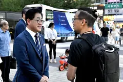 김포시 이동시장실, 구래역서 시민 민원 50건 청취