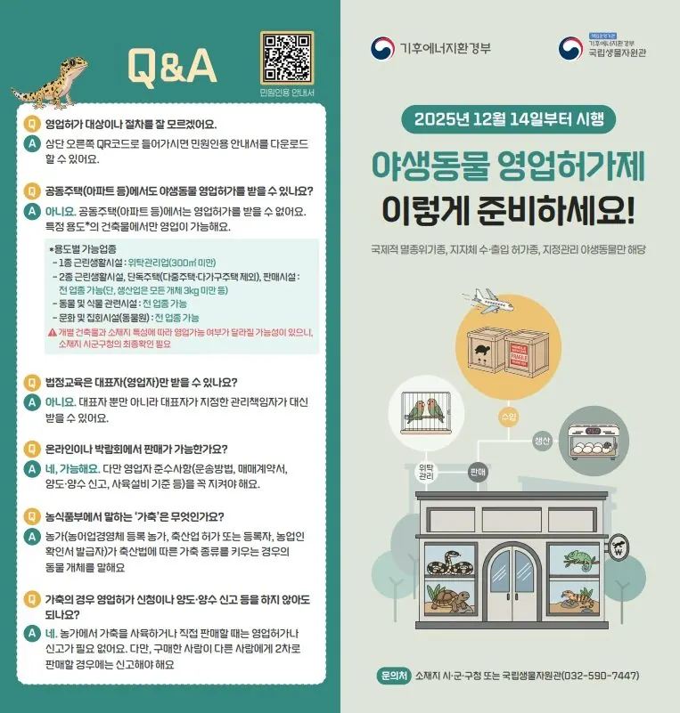 영업허가제 안내문