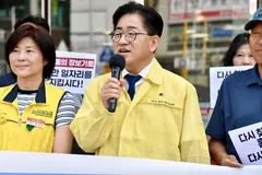 김포 홈플러스 재개장 현장에 이기형 시장 방문