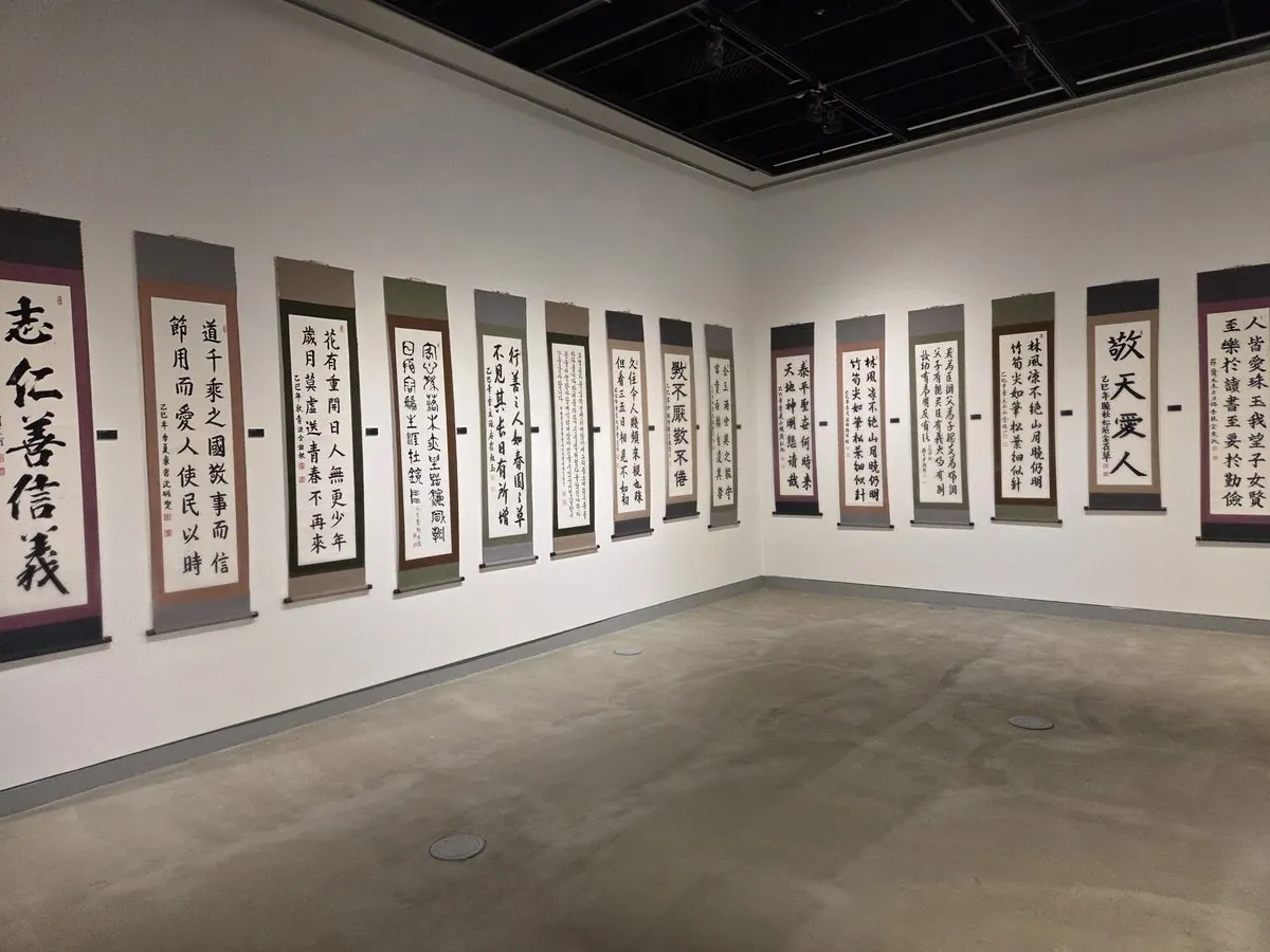 문화예술동아리 전시회 모습