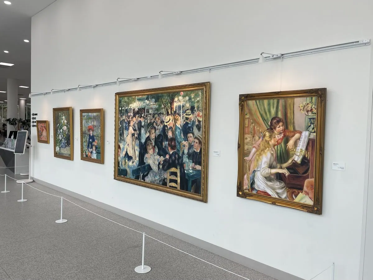 모담도서관에서 10월 「따뜻한 색채의 화가: 르누아르전(展」)을 연다.