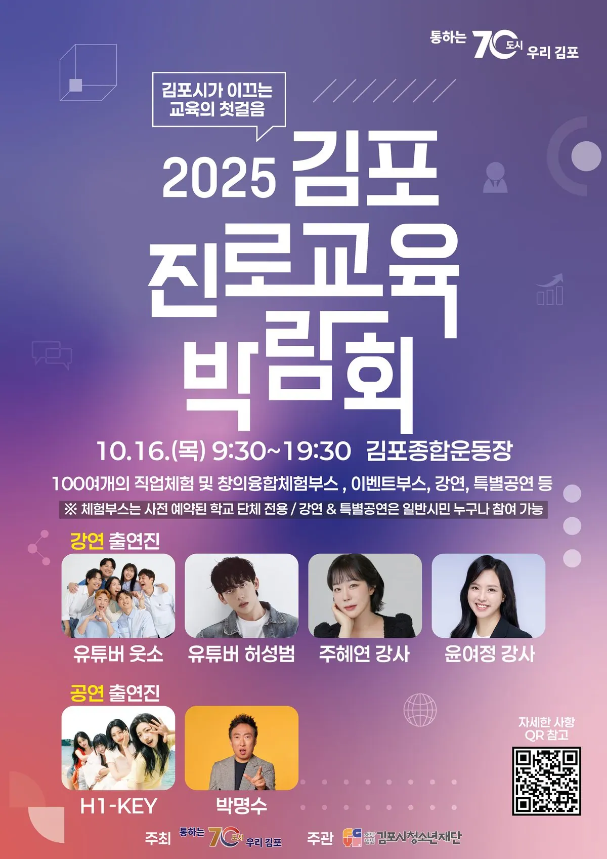 2025년 진로교육 박람회 포스터