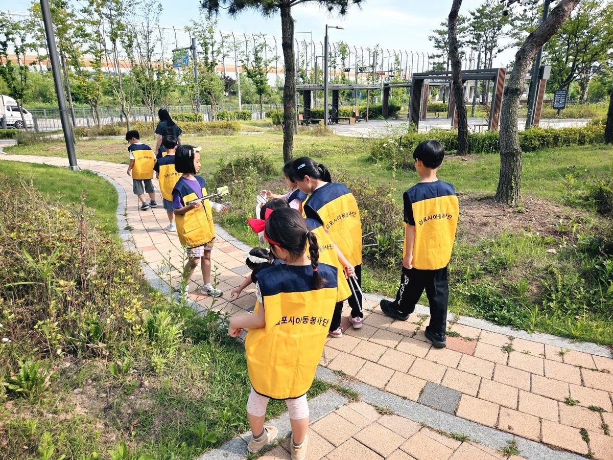 아동봉사단 활동 모습