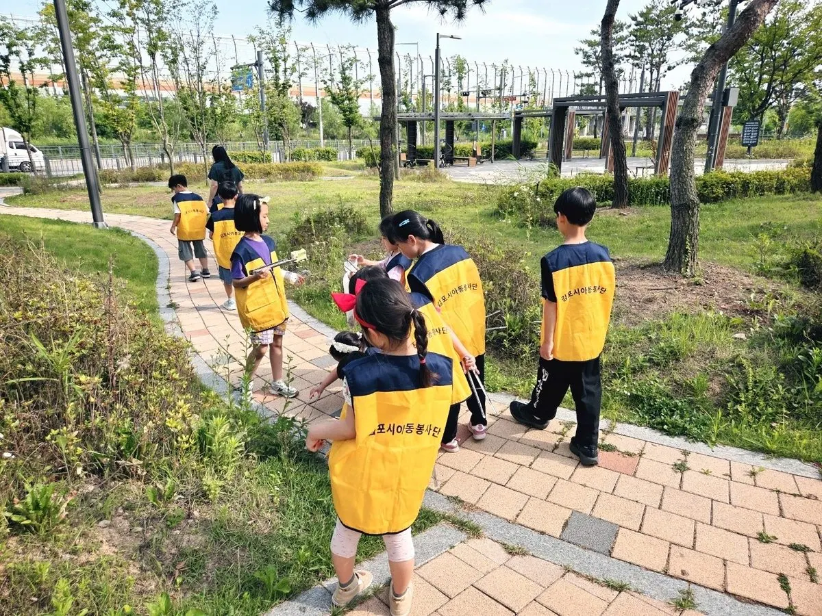 아동봉사단 활동 모습