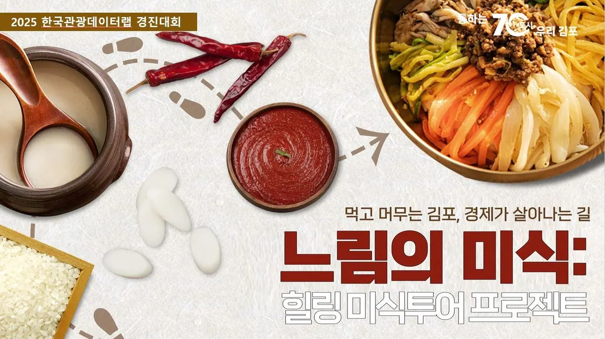 힐링 미식투어 프로젝트 홍보 이미지