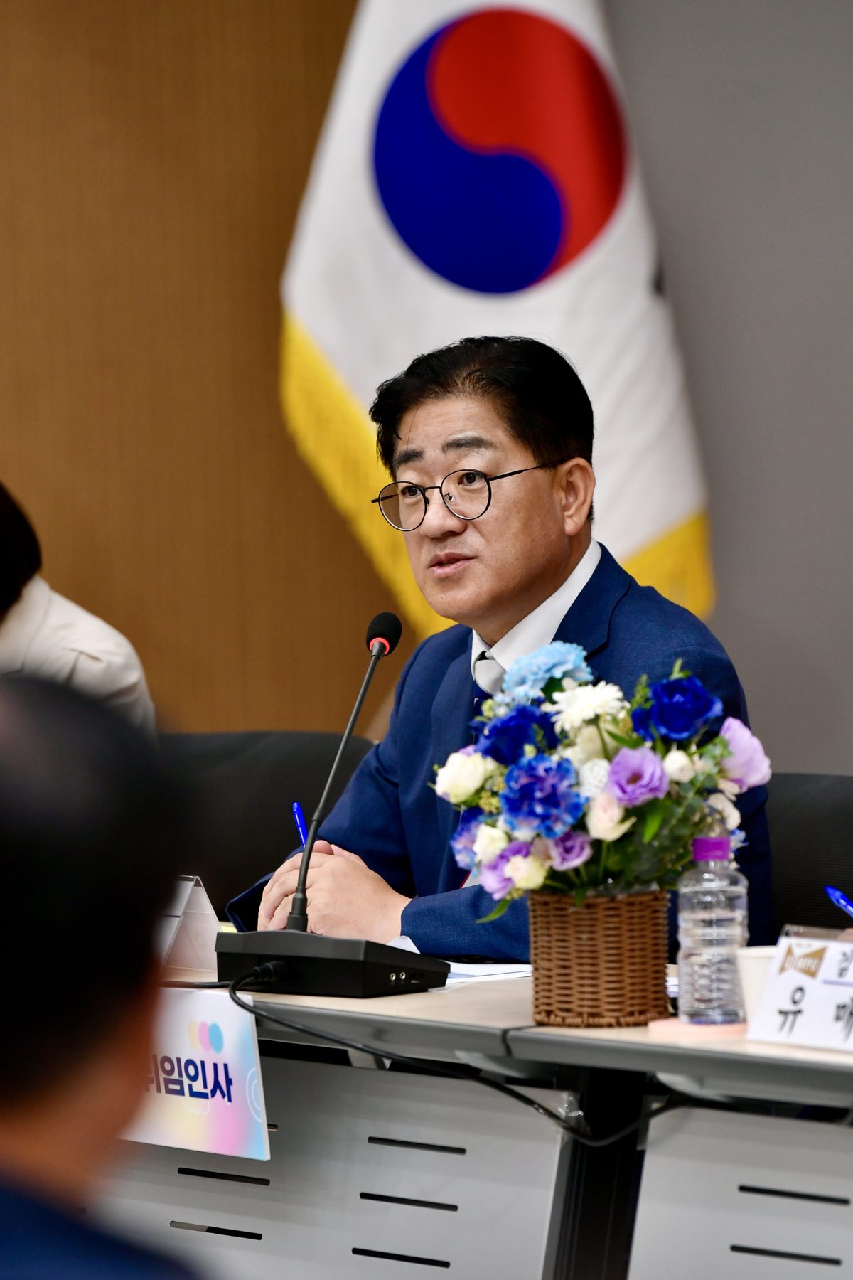 이기형 김포시장이 14개 읍면동별 취임인사를 통해 민선9기의 시정 운영 방침을 설명하고, 시민과의 대화를 하고 있다.