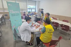 김포 북부보건센터, 노인일자리 참여자 구강검사 실시