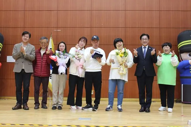 김포 장애인주간보호센터 한마음 체육대회, 이기형 시장 격려 사진 1