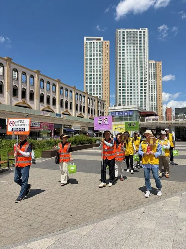 김포시, 구래동 문화의거리서 금연 캠페인 실시 사진 1