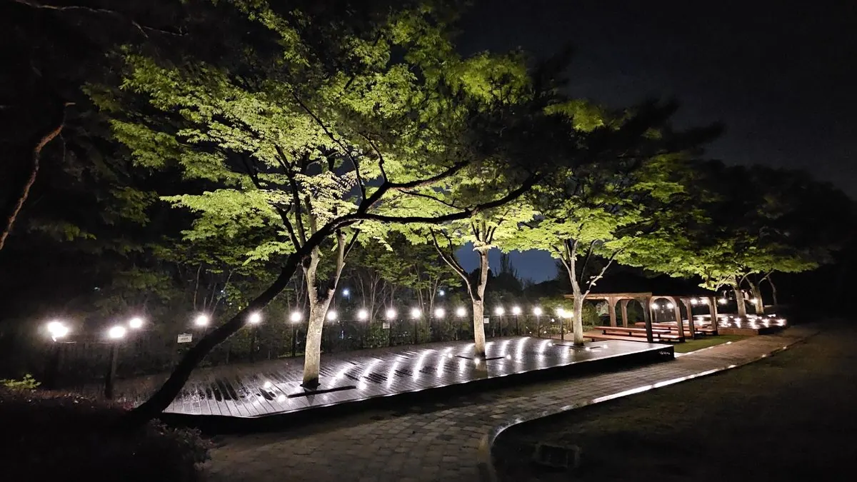 태산패밀리파크 조명 개선 모습