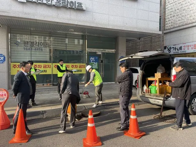 하수관로 준설 현장