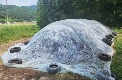 퇴비 적정 보관 예시