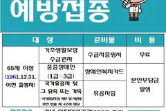 김포시, 65세 취약계층 대상포진 접종 지원