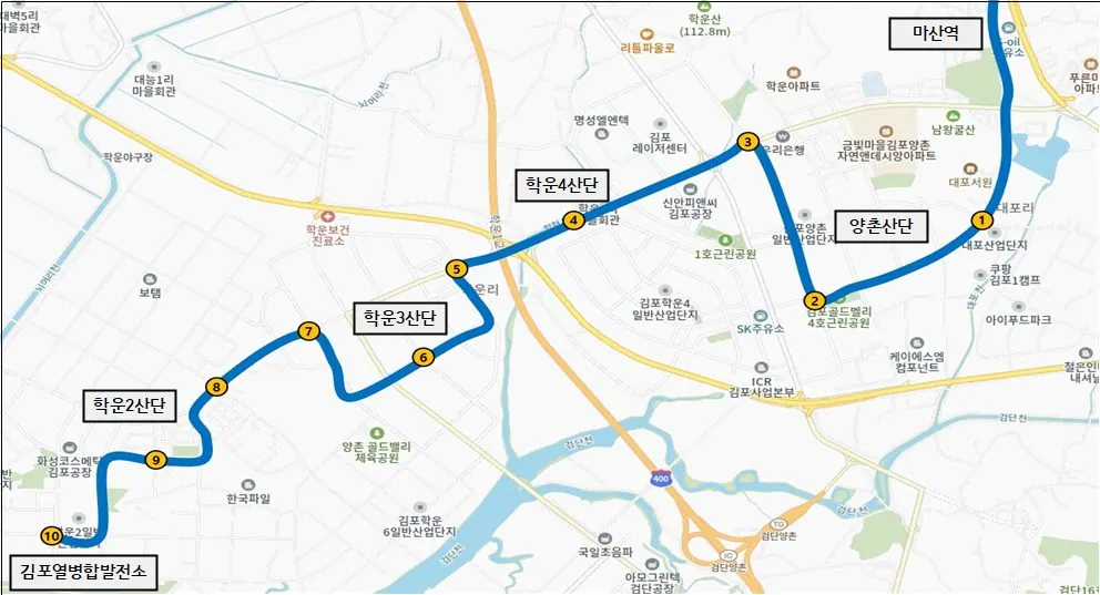 김포 골드밸리산단 통근버스 4월부터 운행
